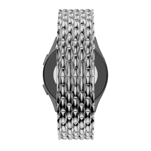 Bandz Garmin Forerunner 165 Steel Strap 'Dragon' (Silver)
