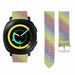 Samsung Gear Sport leren glitter bandje (regenboog)