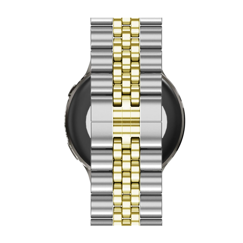 Bandz Garmin Forerunner 265s stalen band 'Jubilee' (zilver/goud)