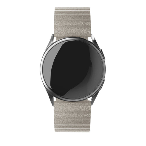 Amazfit Active 2 leren loop bandje (khaki)