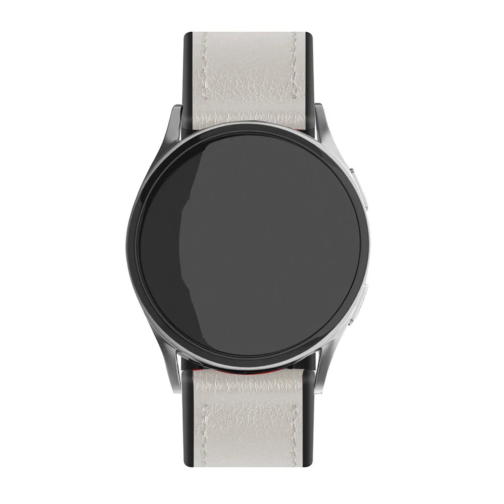 Xiaomi Watch S3 leren hybrid bandje (wit)