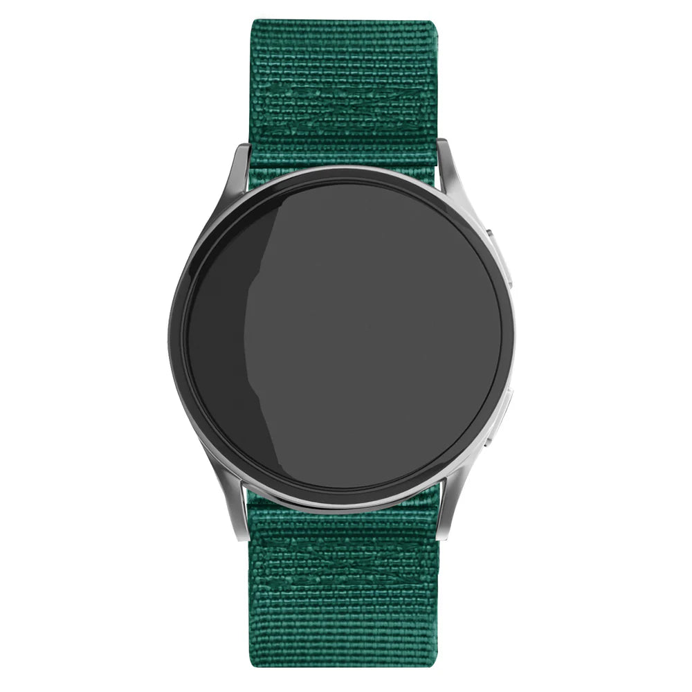 Amazfit Bip U (Pro) nylon gesp band (donkergroen)