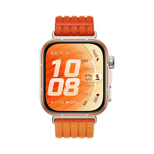Huawei Watch Fit 5 Pro Ultra Thin Nylon Strap (Orange)