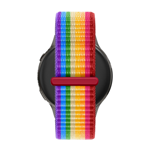 Bandz Garmin Forerunner 265s nylon loop band (regenboog)