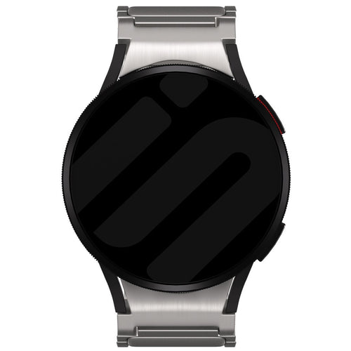 Titanium Strap 'One Push', on a watch, direct front view