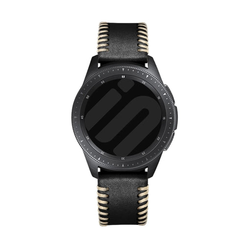 Oppo Watch X2 Stitched Leather Strap (Black)