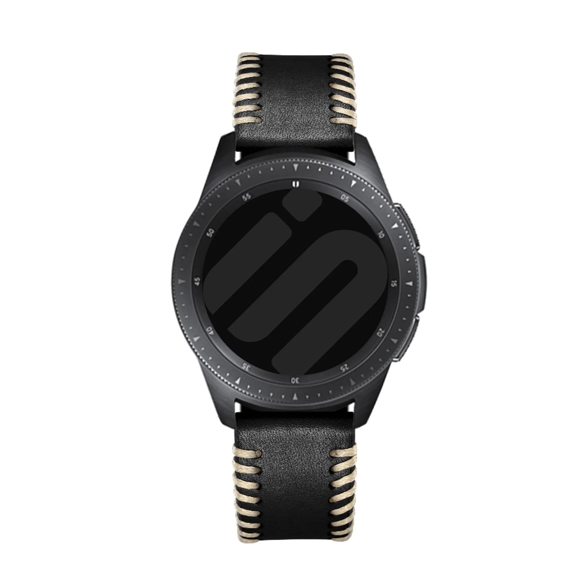 Suunto 9 Peak Pro Stitched leren band (zwart)