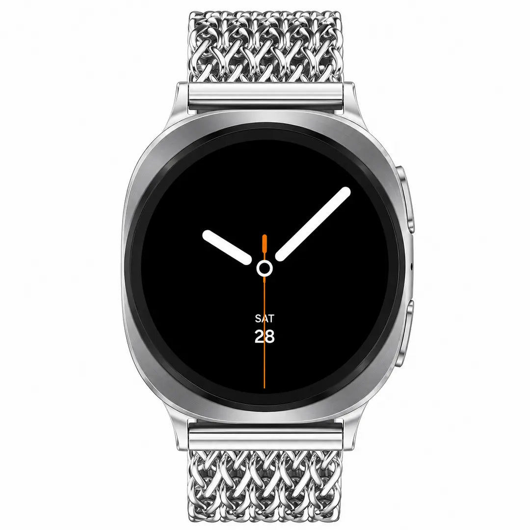 Samsung Galaxy Watch 8 - 44mm metalen mesh bandje (zilver)