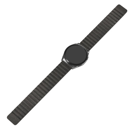 Amazfit Bip 5 leren loop bandje (zwart)