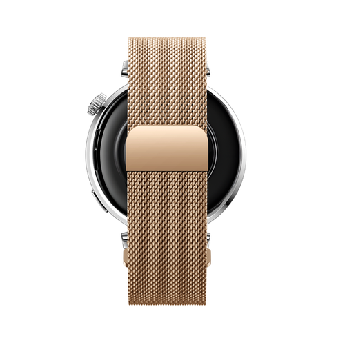 Bandz Withings Steel HR - 36mm Milanese band 'Easy fit' (rosé goud)