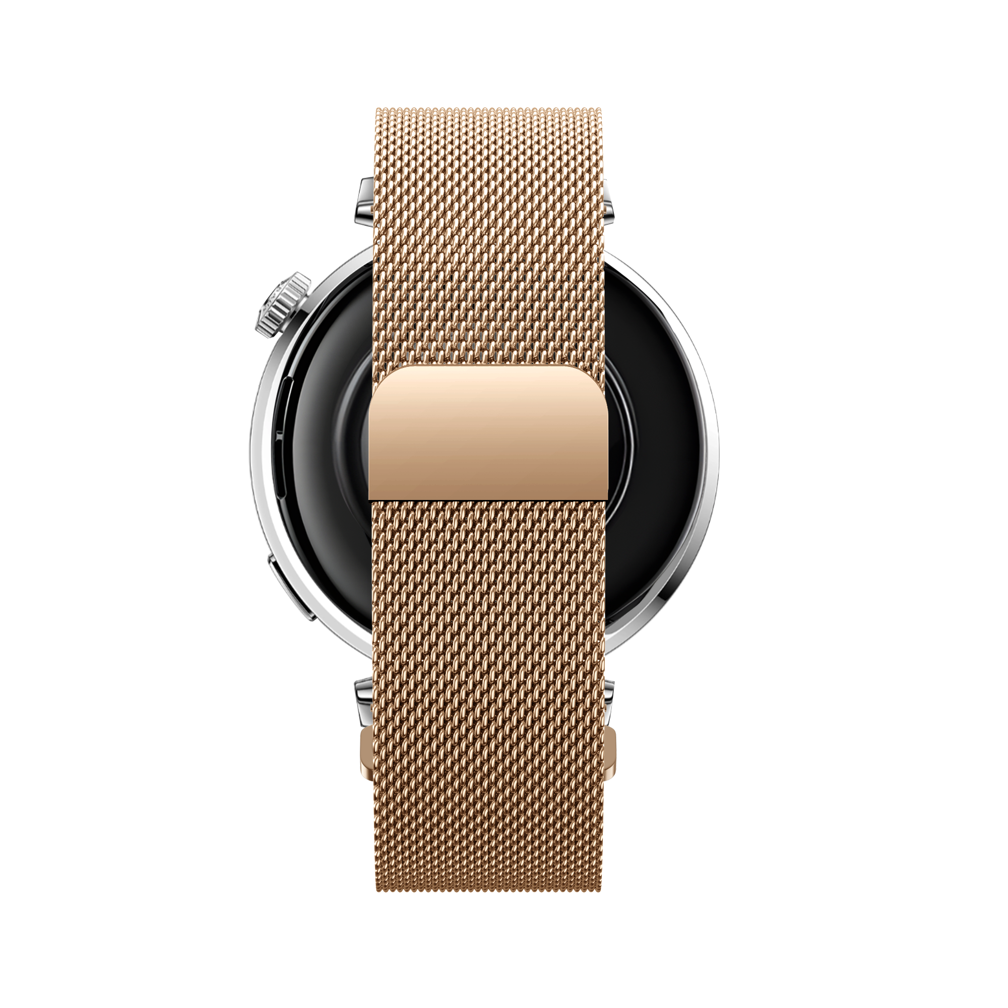 Bandz Withings Steel HR - 36mm Milanese band 'Easy fit' (rosé goud)