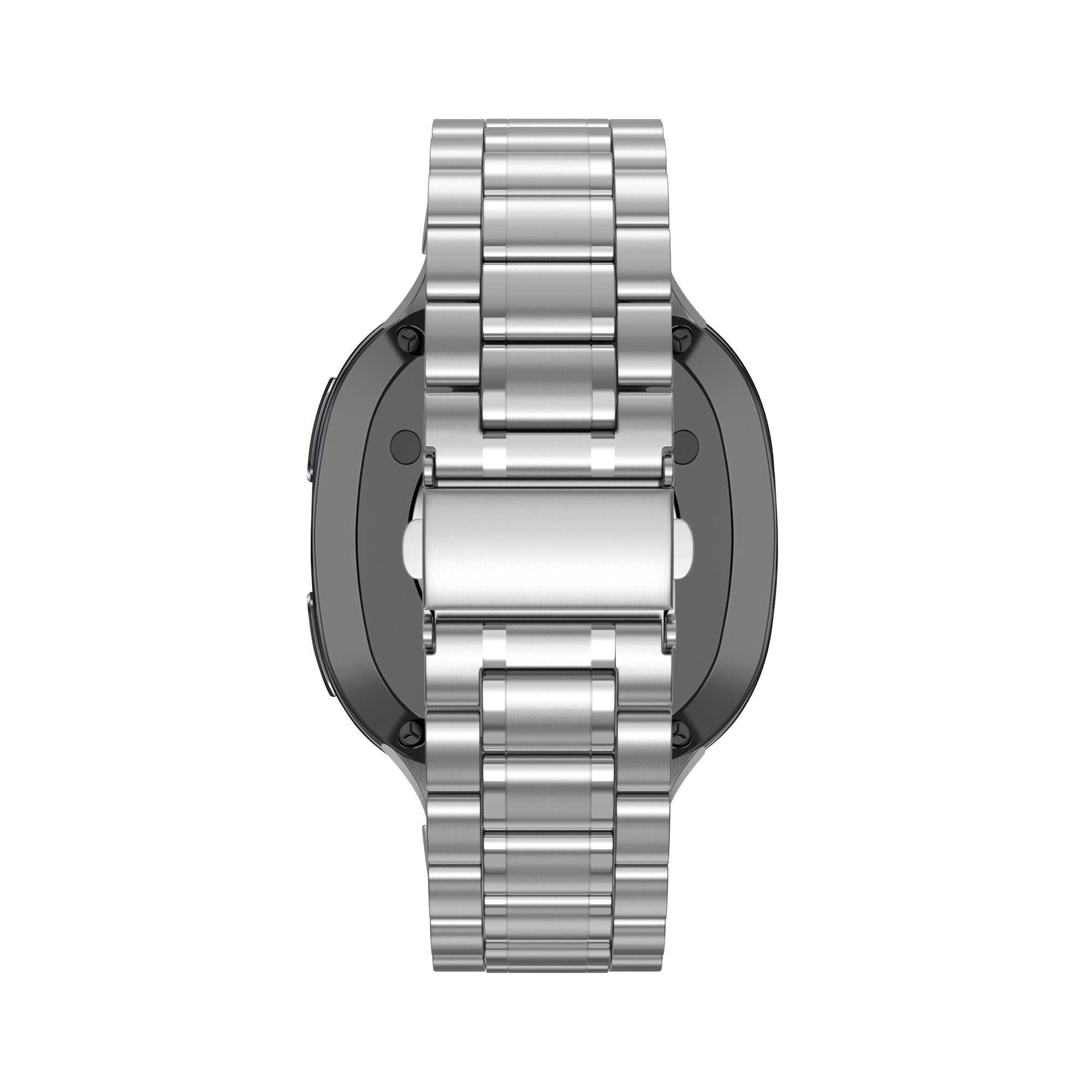 Bandz Samsung Galaxy Watch 8 - 44mm stalen band 'Deluxe' (zilver)