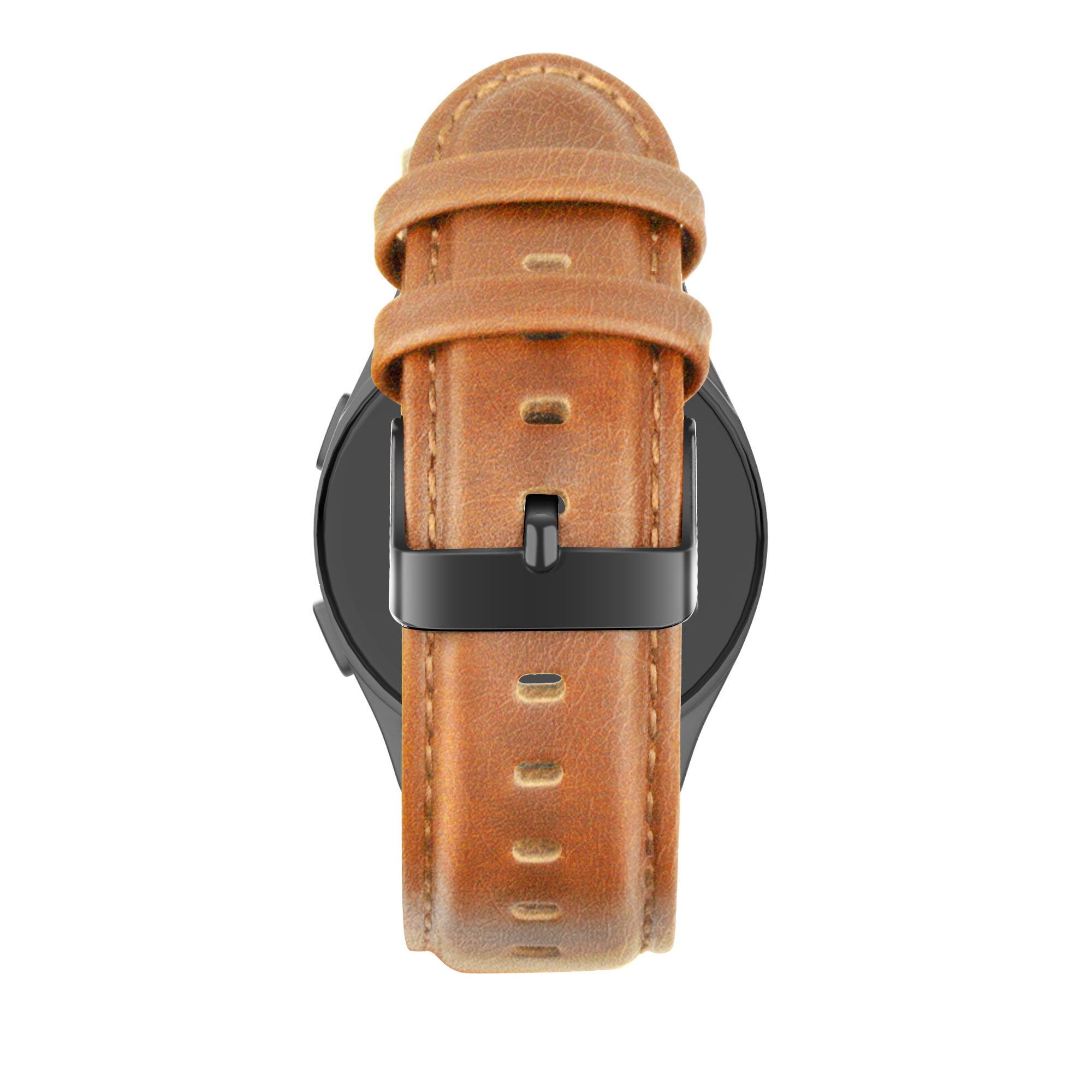 Bandz Huawei Watch GT 6 - 46mm lederen band 'Classic' (bruin)