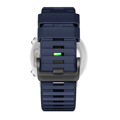 Bandz Garmin Forerunner 945 Buckled Silicone Strap (Dark Blue)