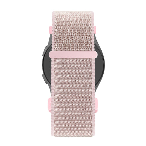 Bandz Garmin Vivomove Style nylon loop band (rosé goud)