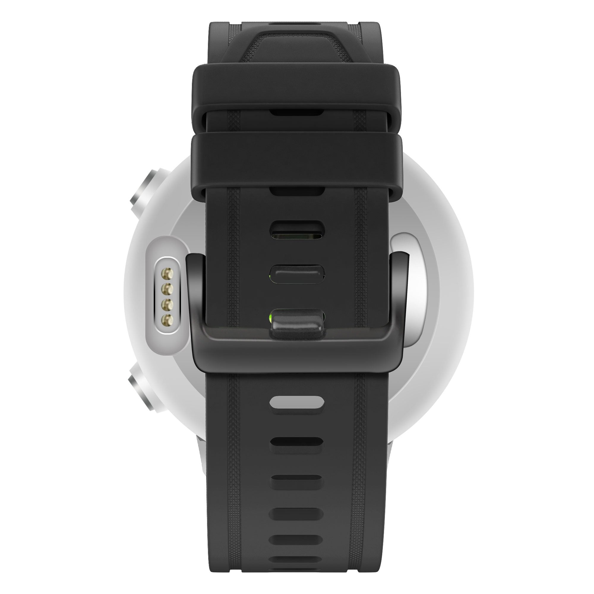 Bandz Garmin Descent Mk3(i) - 43mm siliconen band met gesp (zwart)