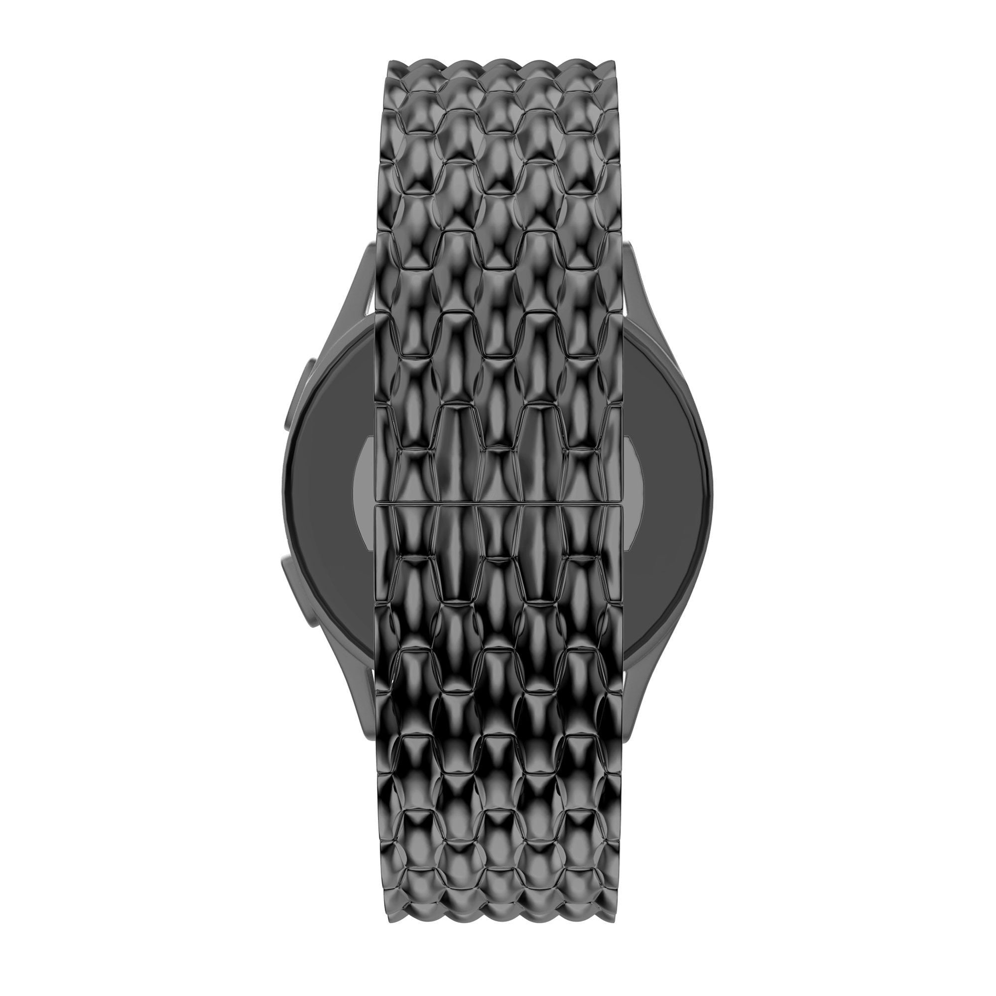 Bandz Huawei Watch GT 5 Pro - 46mm stalen band 'Dragon' (zwart)
