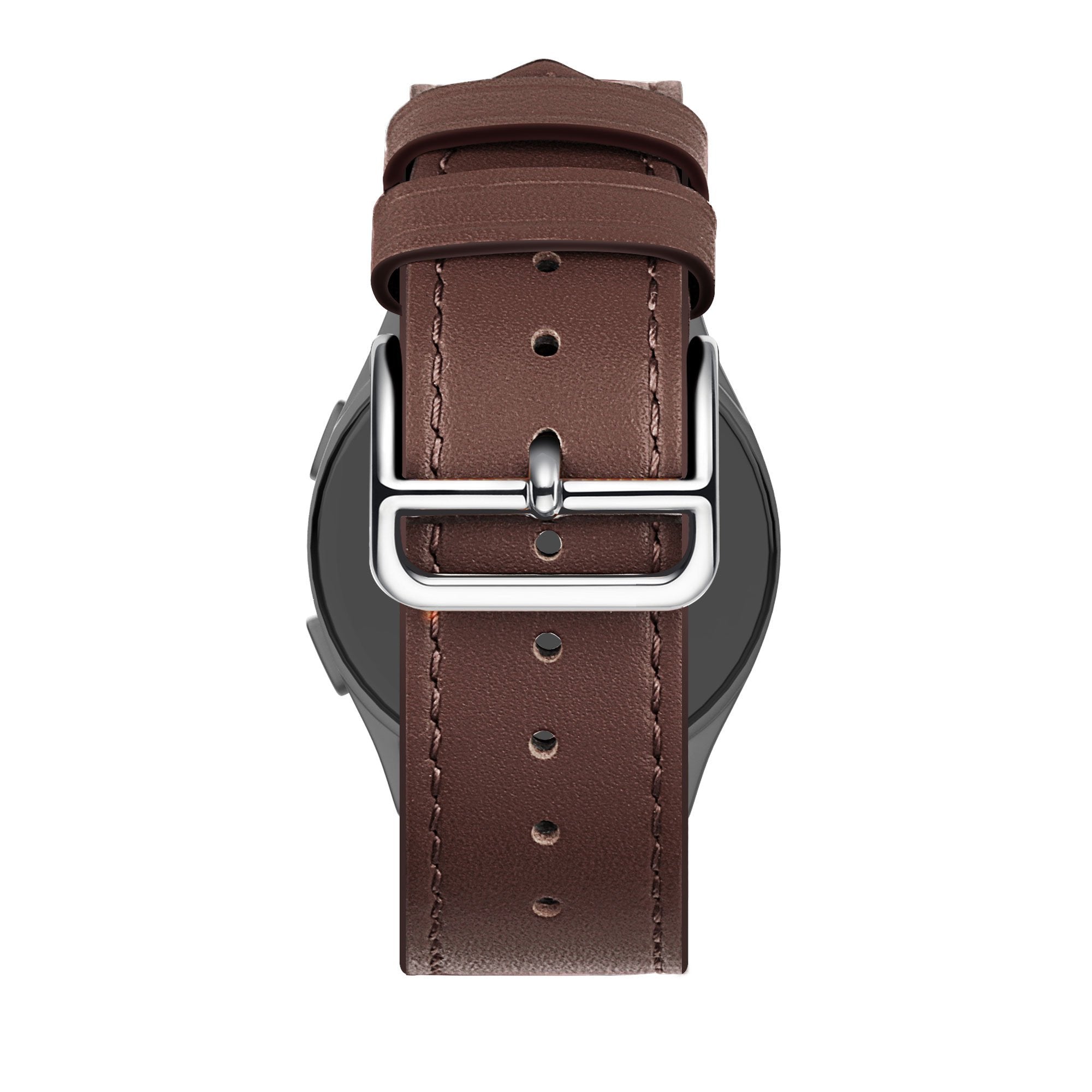 Bandz Huawei Watch GT 5 - 46mm lederen band 'Deluxe' (bruin)