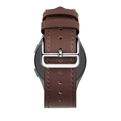 Bandz Huawei Watch GT 6 - 46mm lederen band 'Deluxe' (bruin)