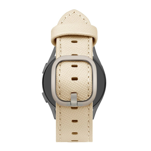 Bandz Amazfit Active 2 lederen band 'Deluxe' (kaki)