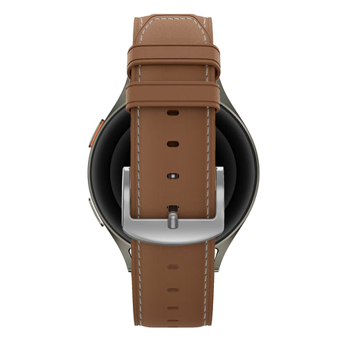 Bandz Amazfit Bip Max Leather Strap 'Easy Fit' (Brown)
