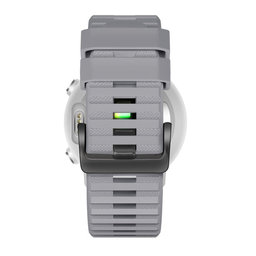 Bandz Garmin Forerunner 955 siliconen band met gesp (grijs)