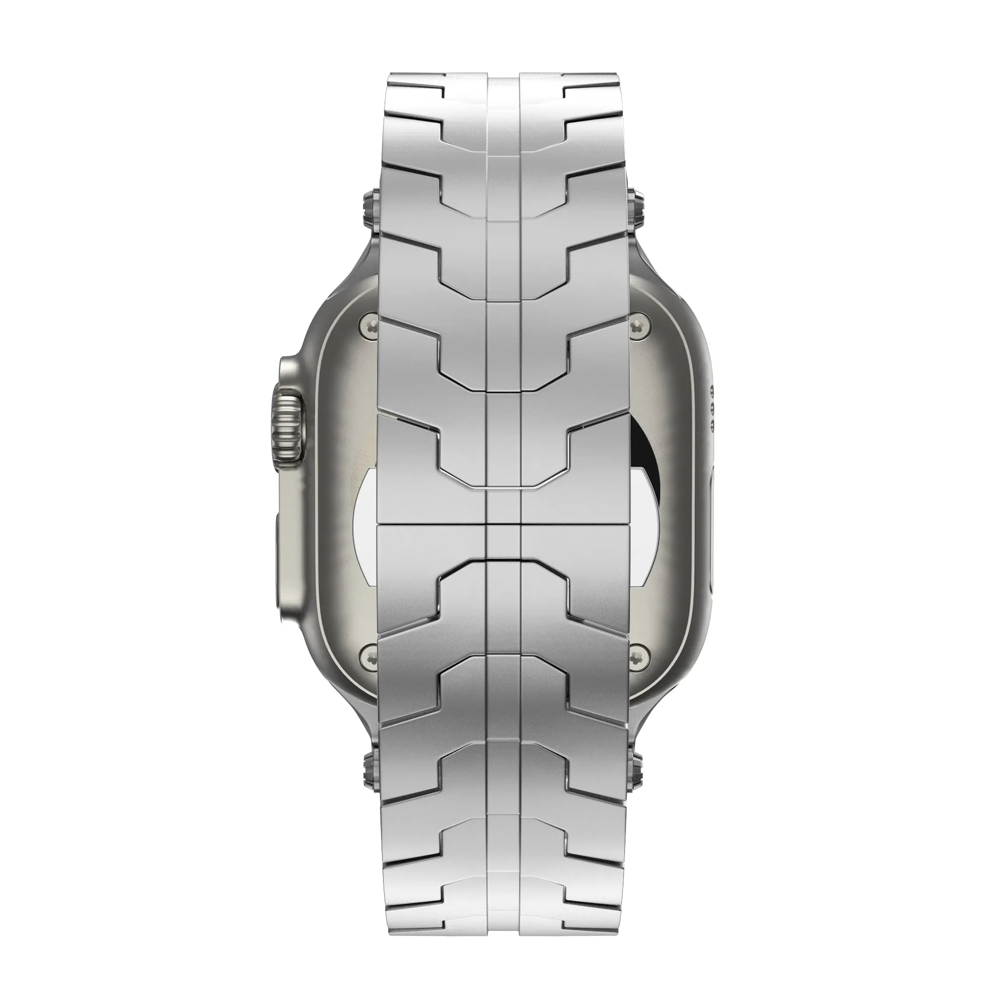Bandz Apple Watch metalen grain band 'Deluxe' (zilver)