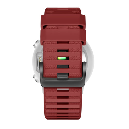 Bandz Garmin Instinct 2 Buckled Silicone Strap (Red)