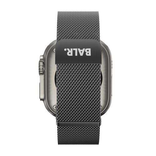 BALR Apple Watch Ultra milanese band (zwart)