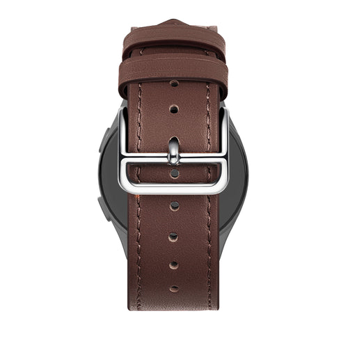 Bandz Huawei Watch 5 - 46mm Leather Strap 'Deluxe' (Brown)