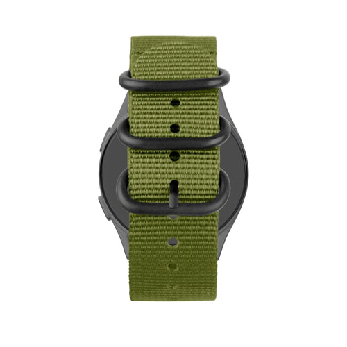 Bandz TicWatch 22mm Buckled Nylon Strap (Green)