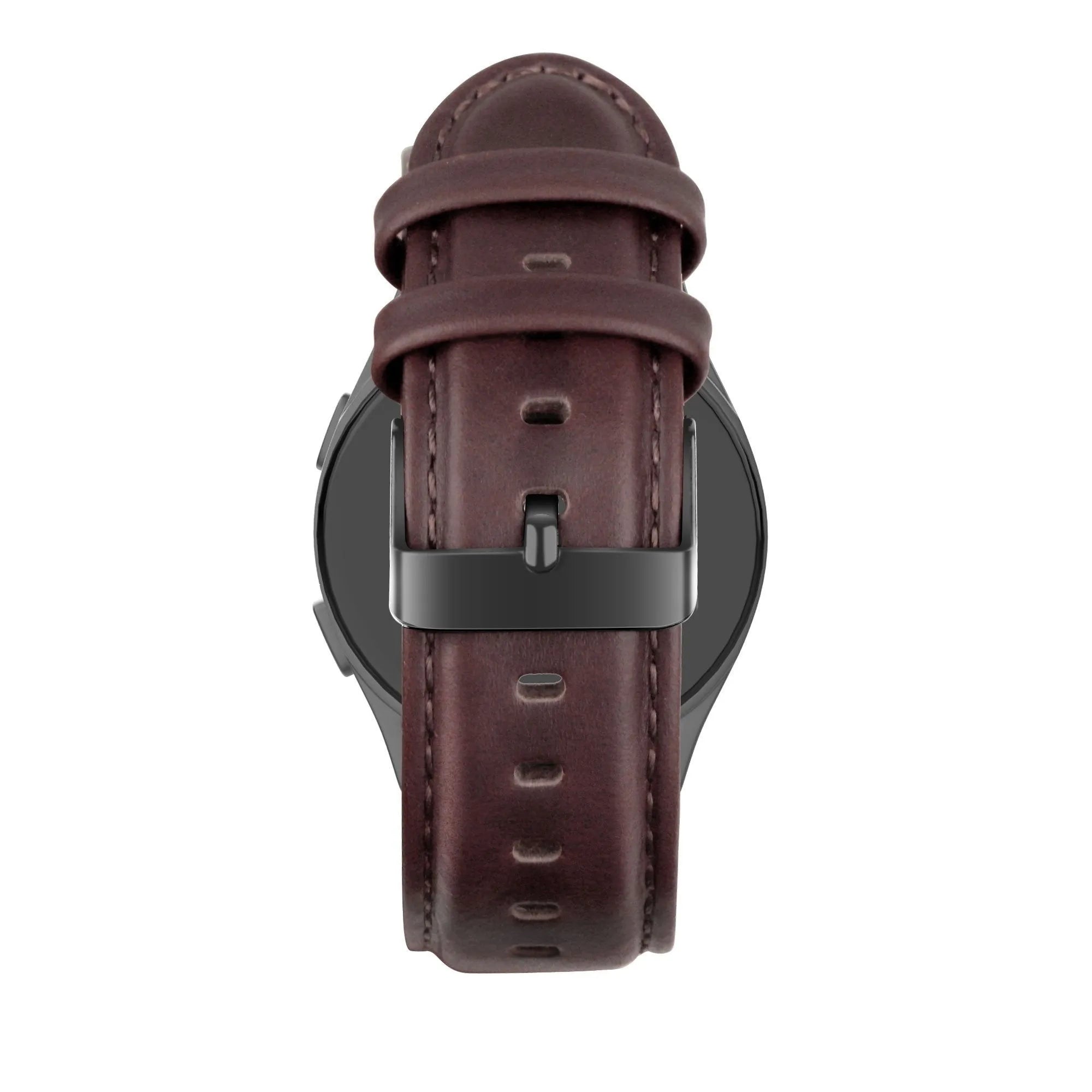 Bandz Suunto Vertical lederen band 'Classic' (donkerbruin)