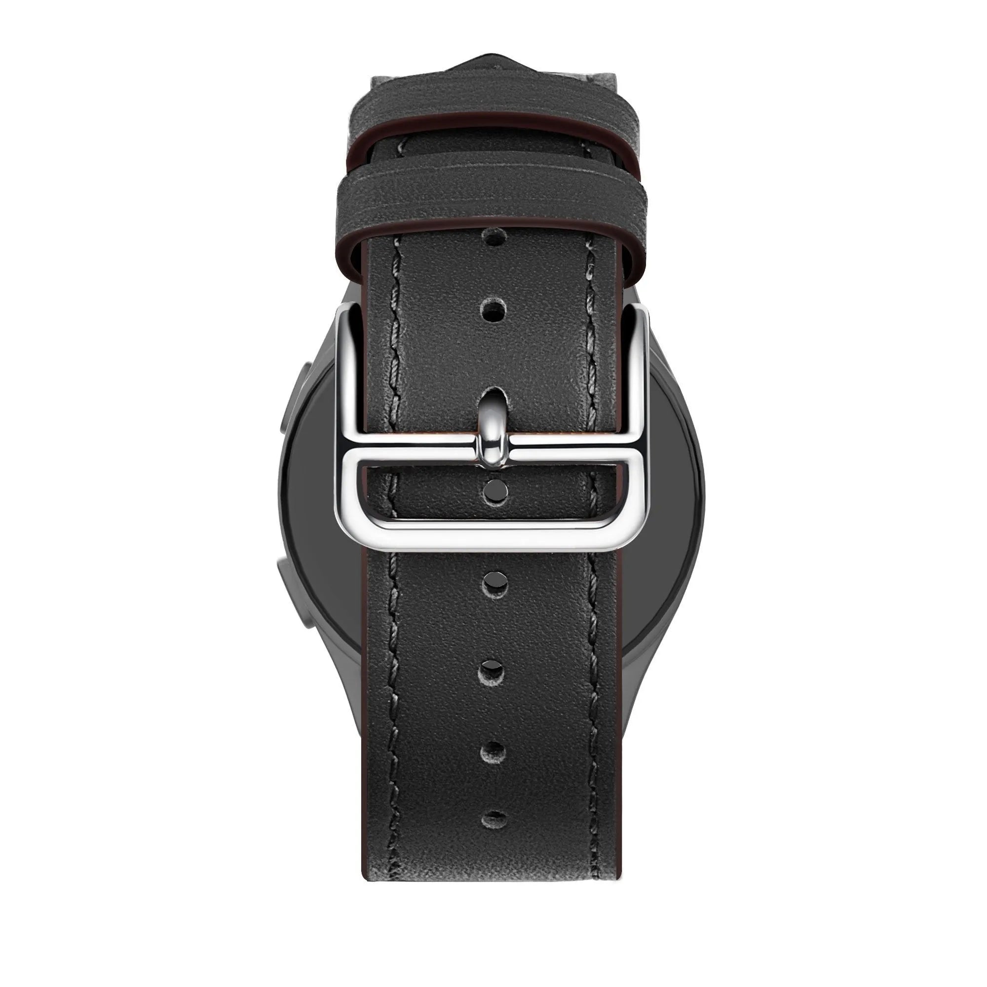 Bandz TicWatch 22mm Leather Strap 'Deluxe' (Black)
