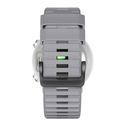 Bandz Garmin Tactix 8 - 47mm siliconen band met gesp (grijs)