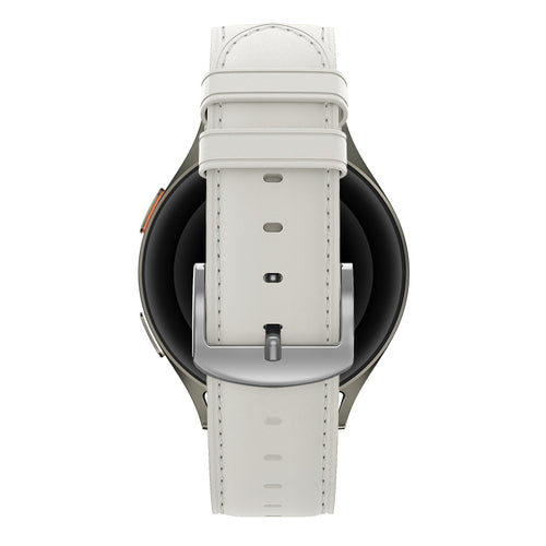 Bandz Withings ScanWatch 2 - 38mm Leather Strap 'Easy Fit' (White)