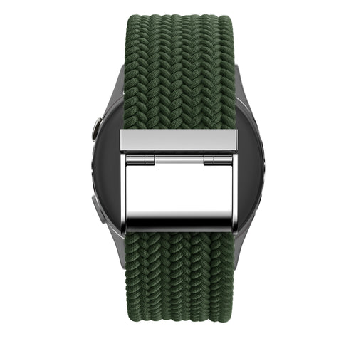 Bandz Garmin D2 Air X15 gevlochten nylon band (olijfgroen)