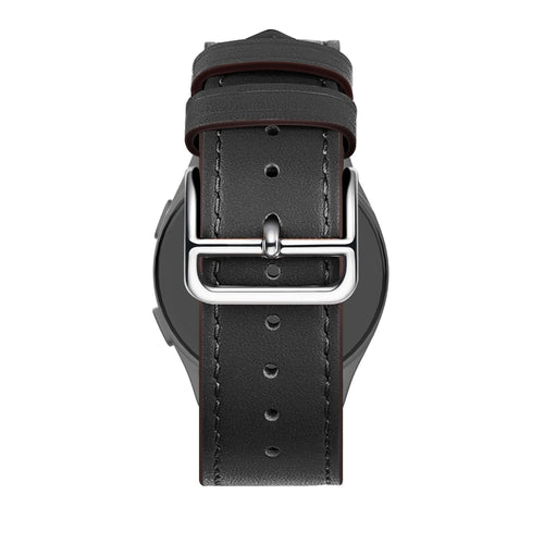 Bandz Suunto Vertical Leather Strap 'Deluxe' (Black)