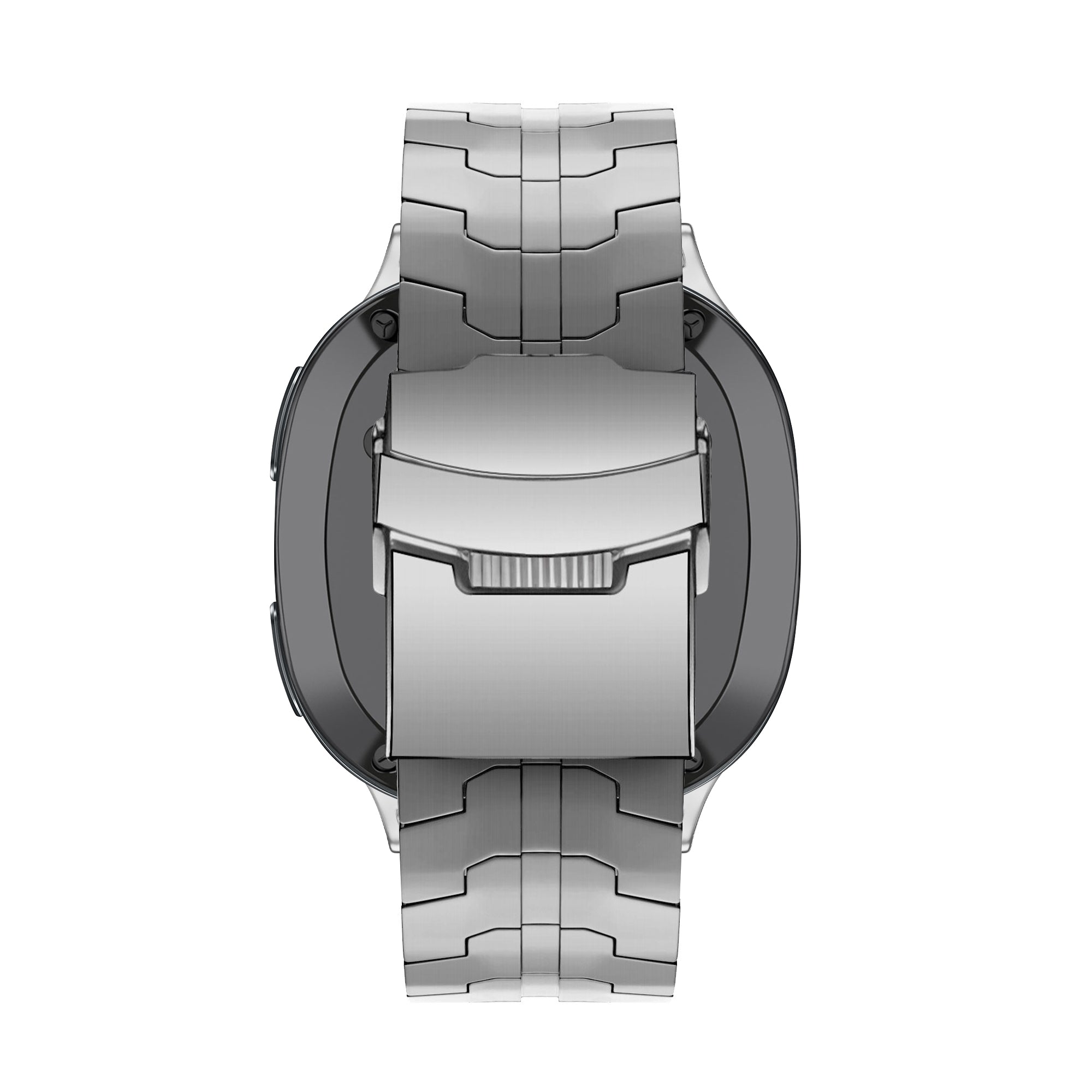 Bandz Samsung Galaxy Watch 8 Classic stalen band 'Iron' (zilver)