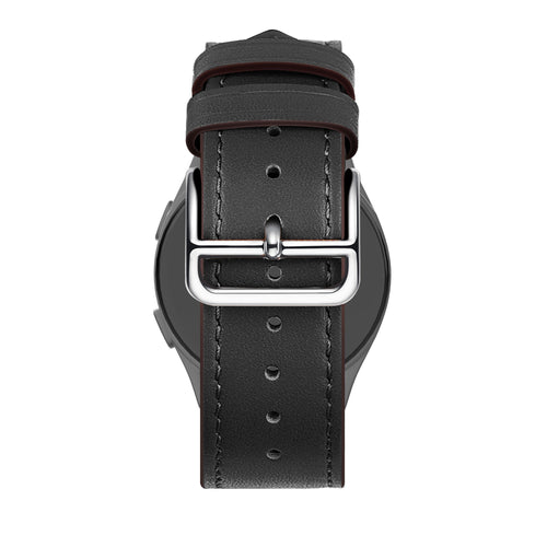 Bandz Huawei Watch GT 5 - 46mm Leather Strap 'Deluxe' (Black)