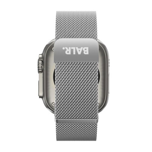 BALR Apple Watch Ultra milanese band (zilver)