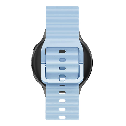 Bandz Garmin Bounce 2 siliconen band 'Wave' (lichtblauw)