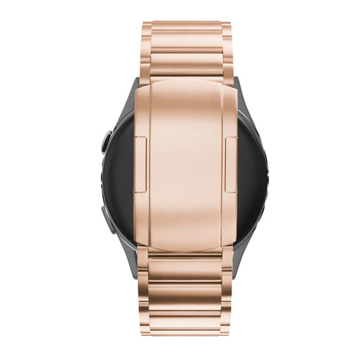 Bandz Garmin Forerunner 570 - 42mm Titanium Link Strap (Rose Gold)