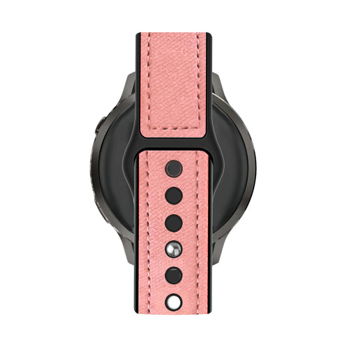 Bandz Garmin Vivomove Style lederen band 'Hybrid' (roze)