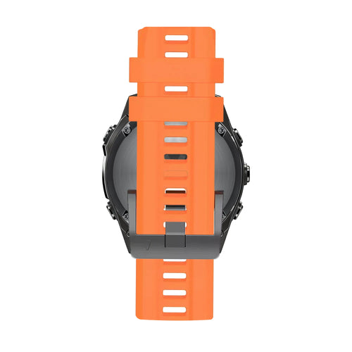 Bandz Garmin Fenix 9 - 43mm Silicone Strap 'Classic' (Orange)