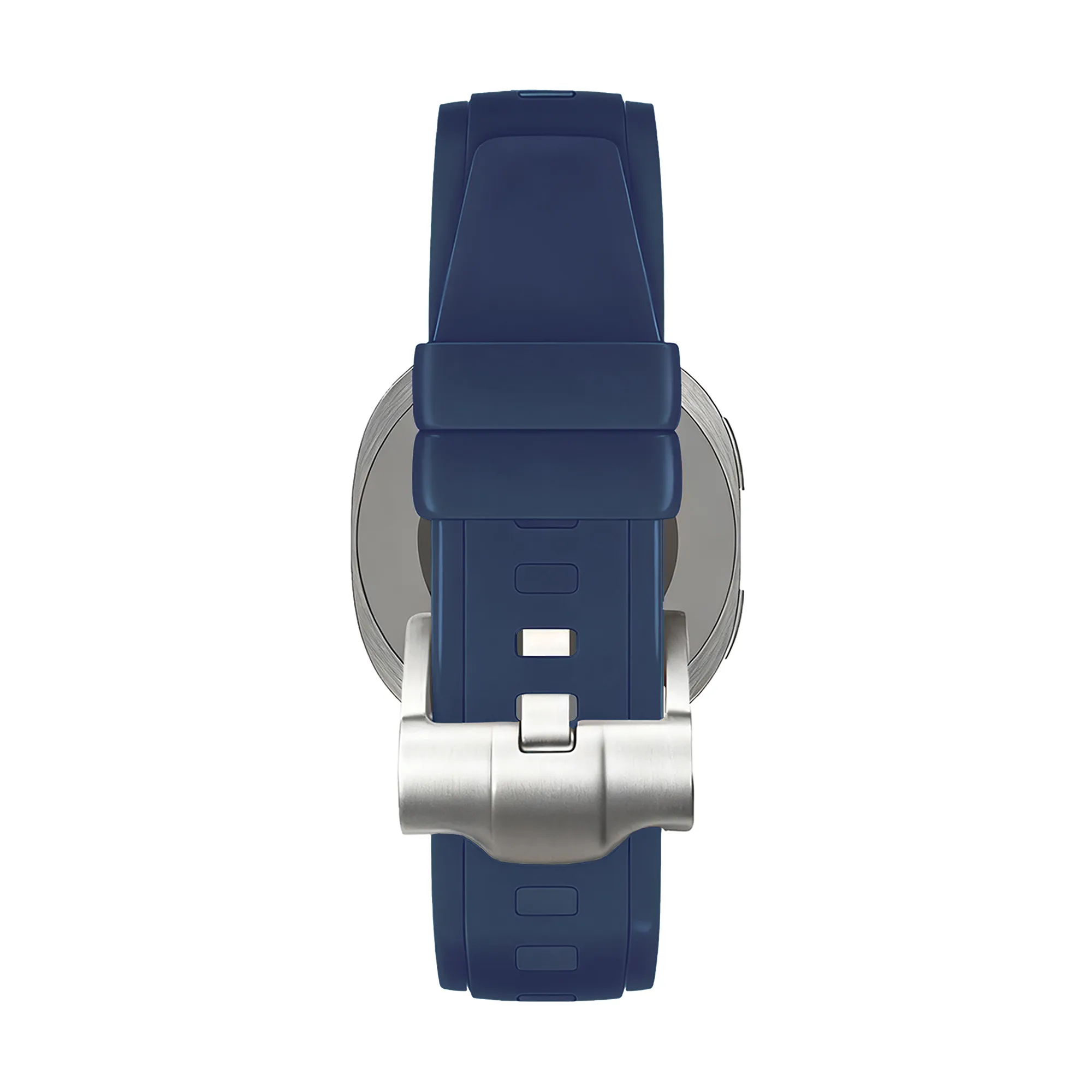 Bandz Samsung Galaxy Watch 8 Classic siliconen band 'Luxe Liquid' (donkerblauw)
