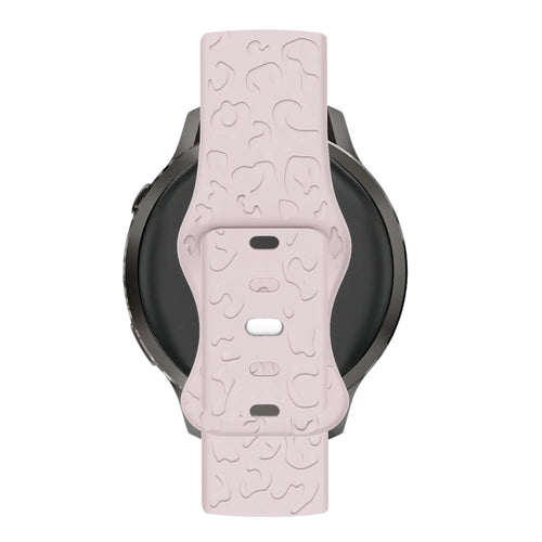 Bandz Garmin Bounce 2 siliconen band 'Leopard' (roze)