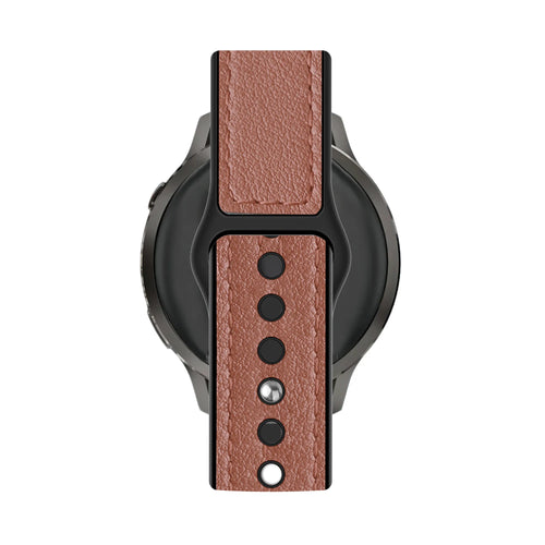 Bandz Garmin Vivomove Style lederen band 'Hybrid' (bruin)