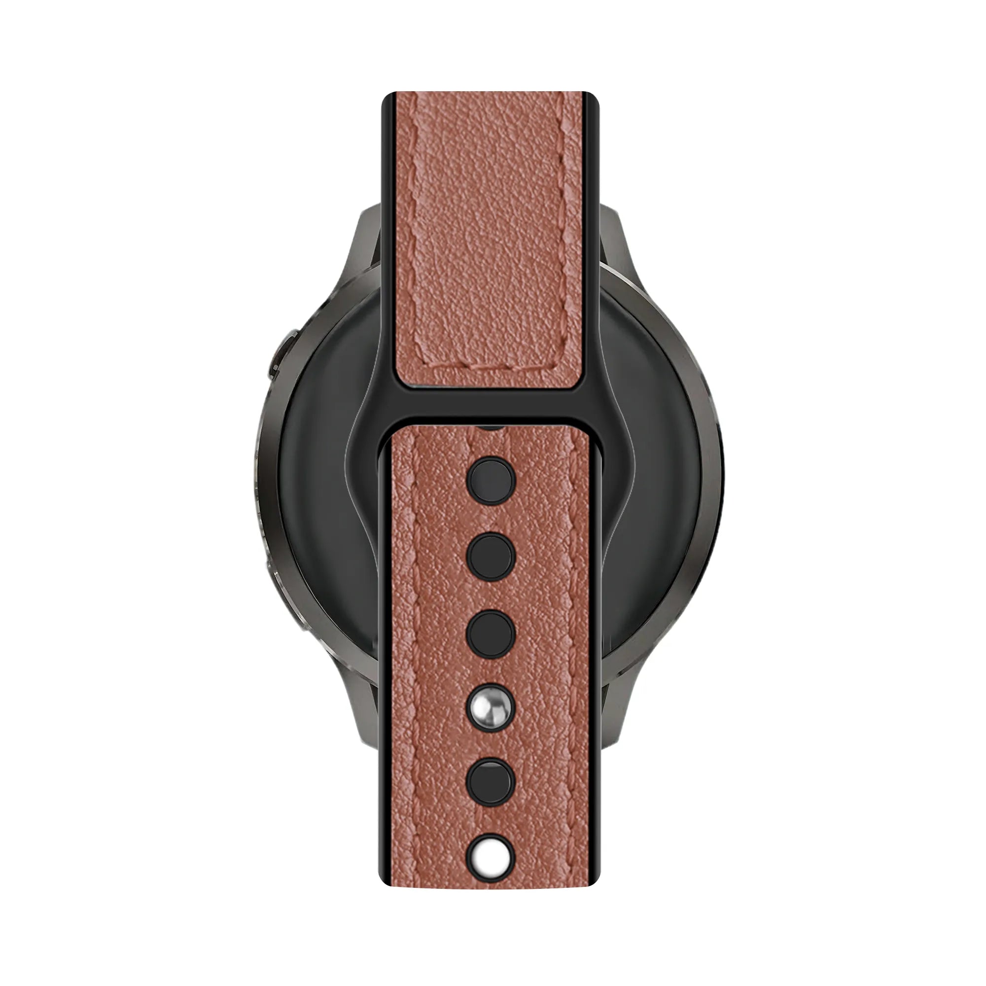 Bandz Garmin Forerunner 570 - 42mm lederen band 'Hybrid' (bruin)