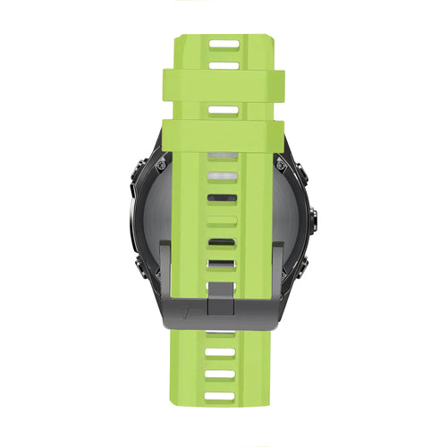 Bandz Garmin Fenix 7x Silicone Strap 'Classic' (Light Green)