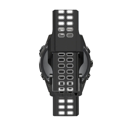Bandz Garmin Fenix 3 Buckled Sport Strap (Black/Grey)